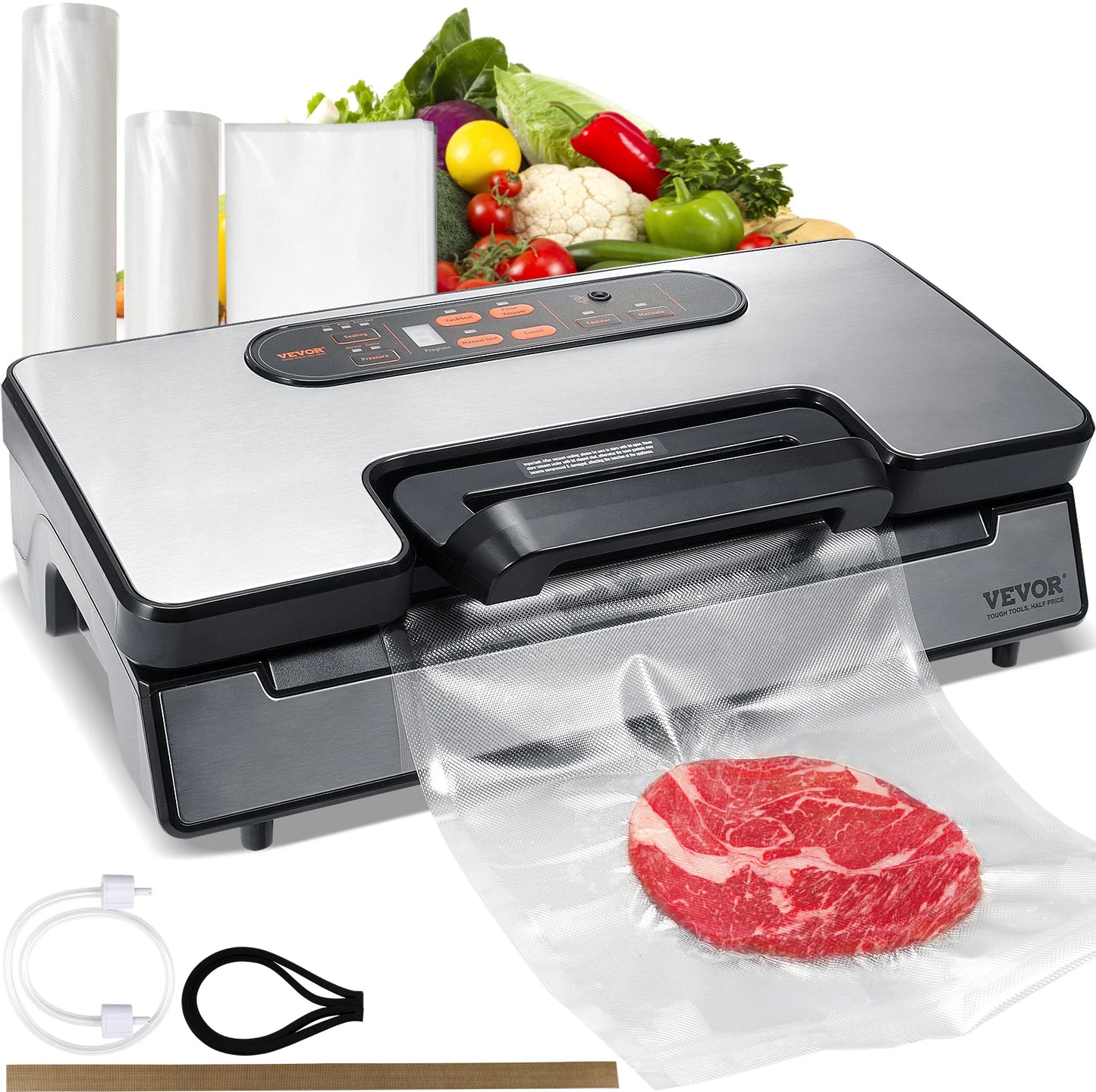 SucceBuy Vacuum Sealer 90KPa 130W With Free Vacuum Bags Included