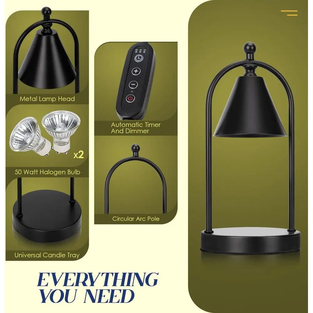 Dimmable Candle Warmer Lamp With Timer For Home Decor