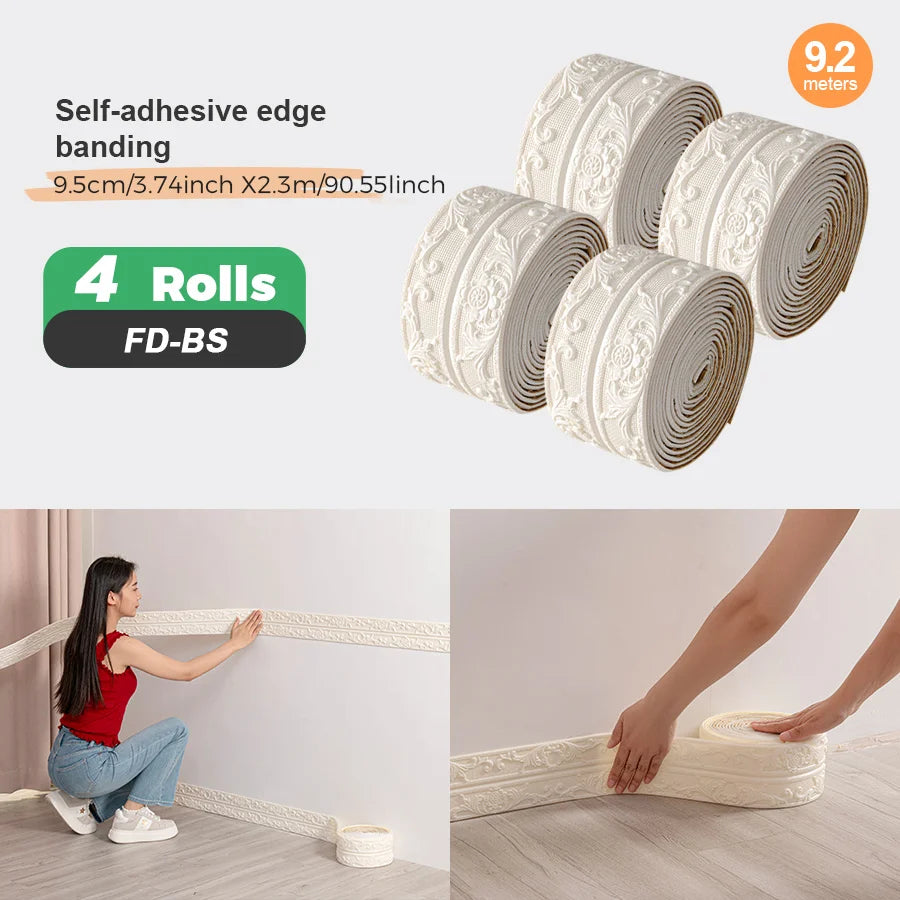 Self Adhesive Edge Banding Strip Foam Peel and Stick Indoor Use