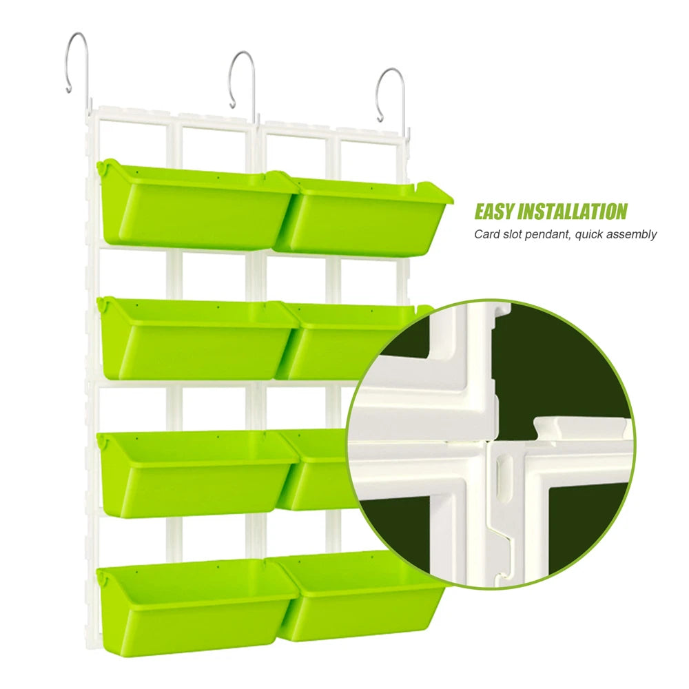 4 Tier Wall Mounted Elevated Garden Planter For Vertical Planting
