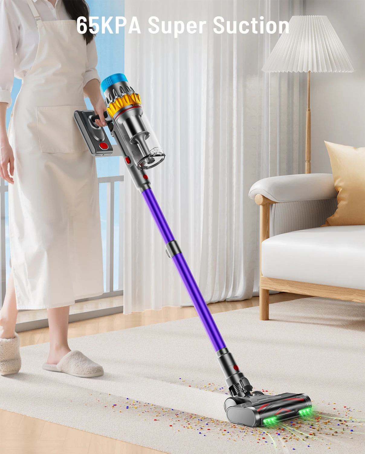 VAKERR X15 Pro Cordless Vacuum Cleaner With HEPA Filtration