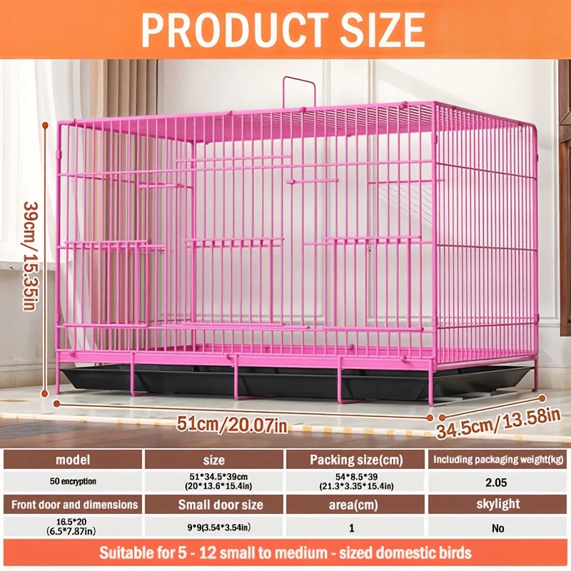 Collapsible Escape Resistant Bird Enclosure For Pigeons And Parrots