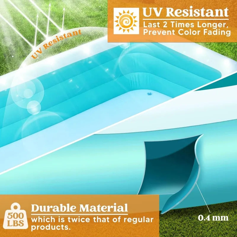 Joyfy Inflatable Family Pool With Seats For Summer