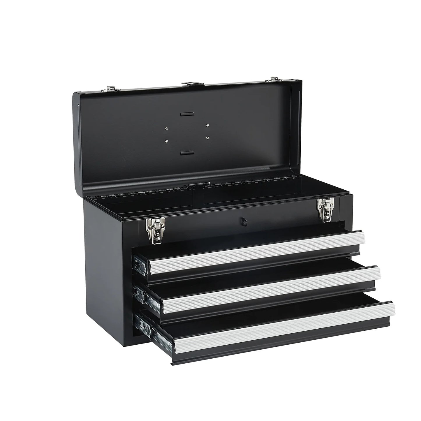 SucceBuy 3 Drawer Metal Tool Chest With EVA Liners