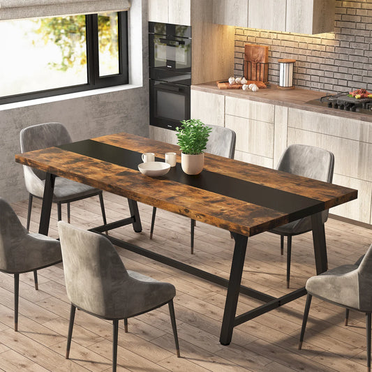 Tribesigns Modern Wood Dining Table Rectangular Kitchen Table