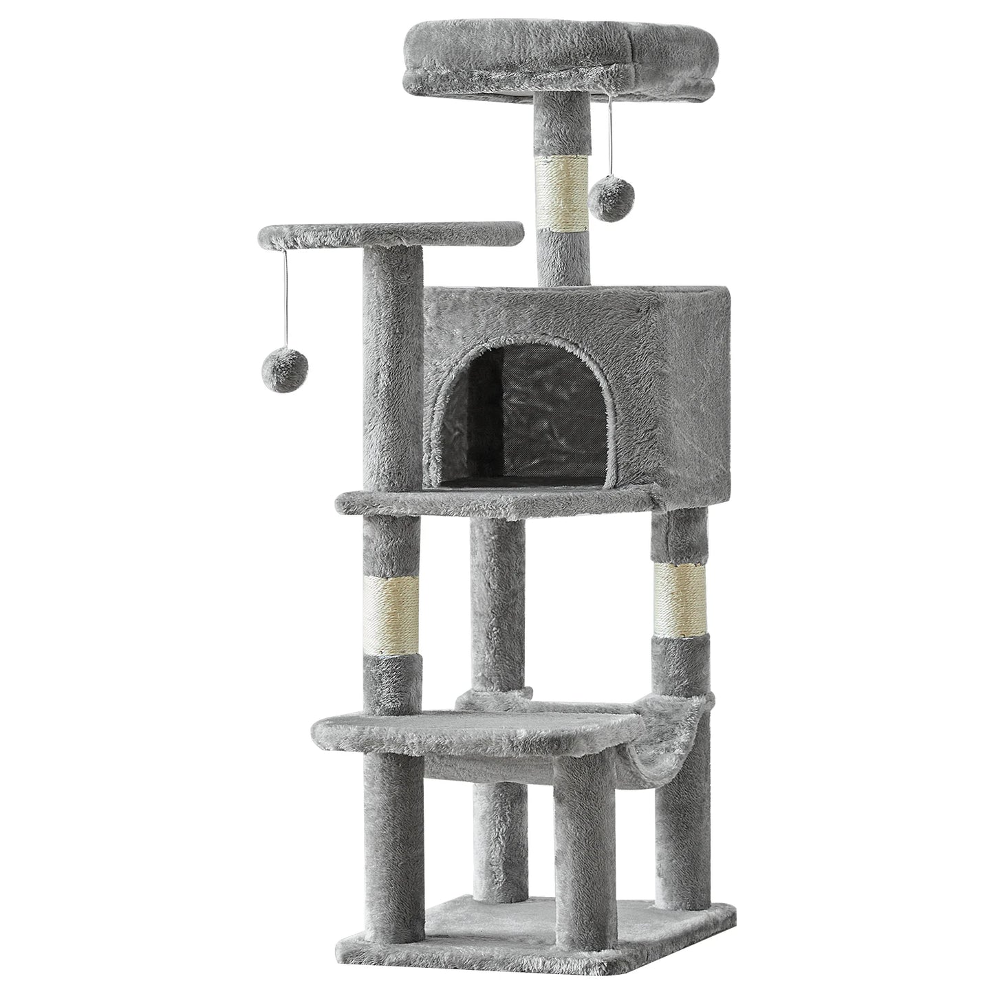 JHK Cat Tree Tall Multi Cat Climbing Tower With Sisal