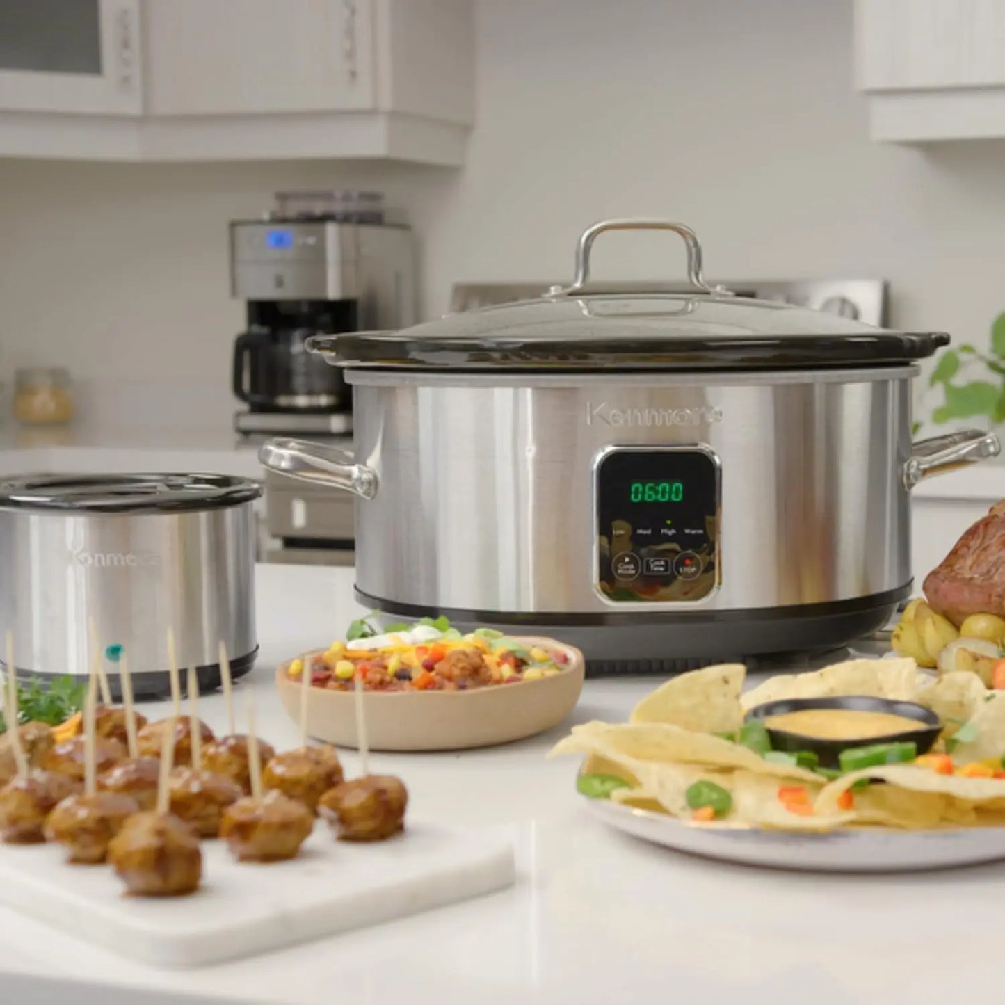 Kenmore Slow Cooker Programmable Crock Pot Digital Control
