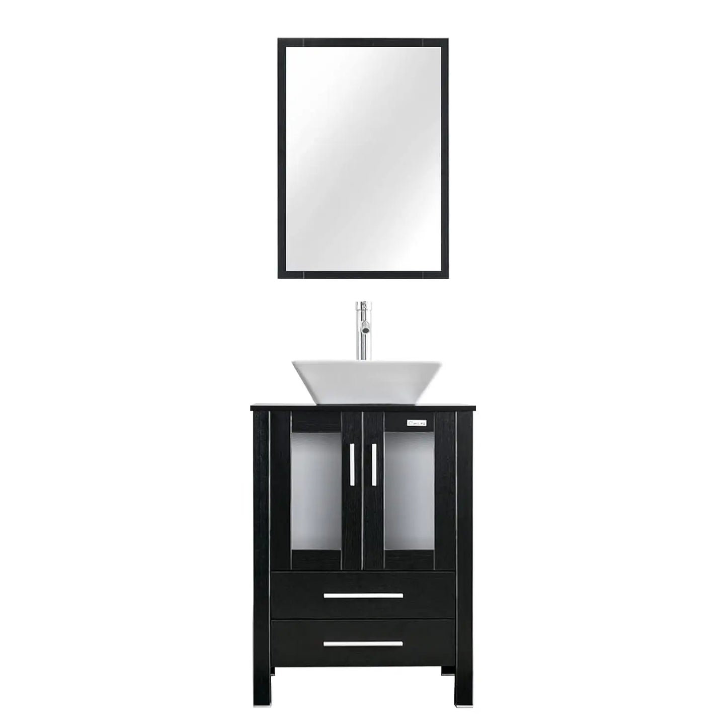 XIAOLANG Modern Bathroom Vanity With Cabinet And Glass Boat Vessel Sink