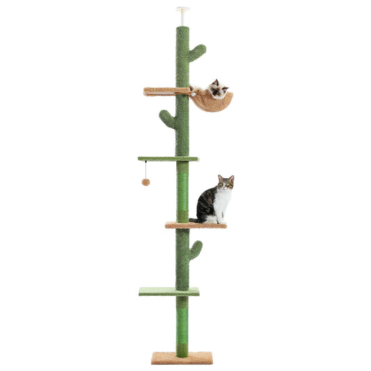 PAWZ Road Cat Tree 5 Tier Flooring to Ceiling Tower
