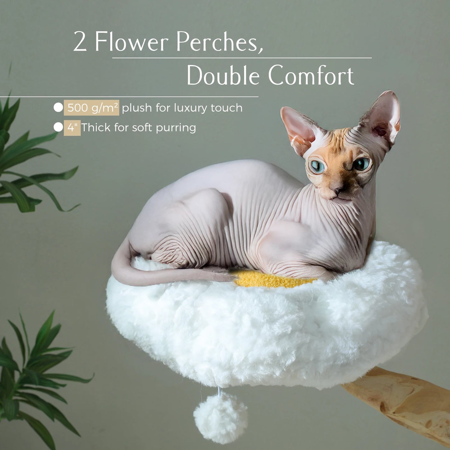 PAWZ Road Large Cat Tree Tower With Sisal Scratching Post
