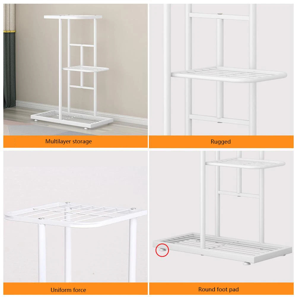 TWISTER.CK Garden Plant Stand Metal Tiered Display Rack Outdoor