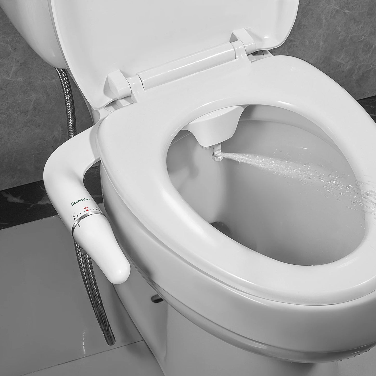 SAMODRA Ultra Slim Bidet Seat Attachment With Adjustable Water Pressure